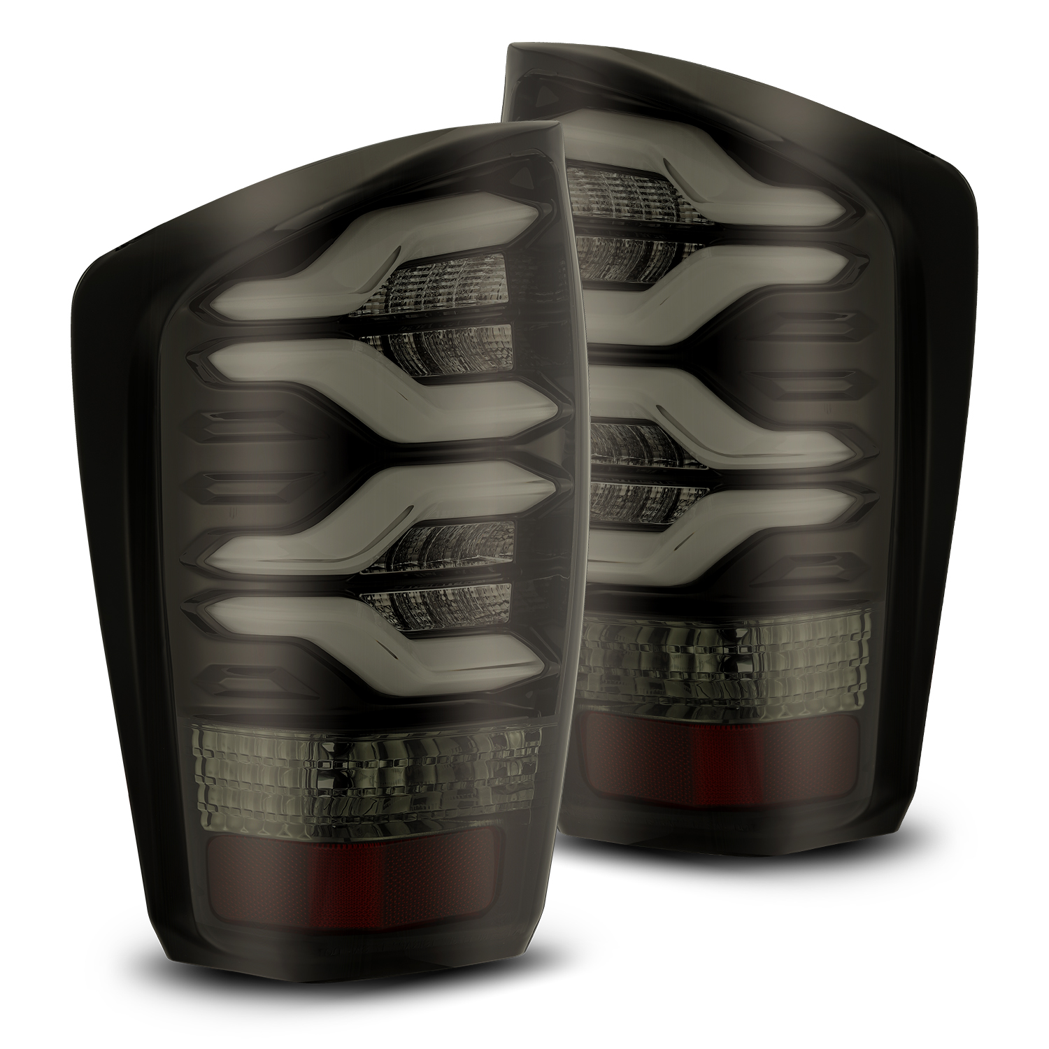 For 2016-2018 Toyota Tacoma Jet Black PRO-Series Alpharex LED Tail Lights